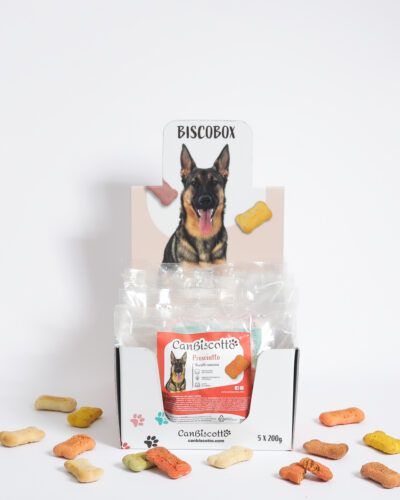 Biscotti assortiti per cani - BiscoBOX 7 gusti - 7x200g