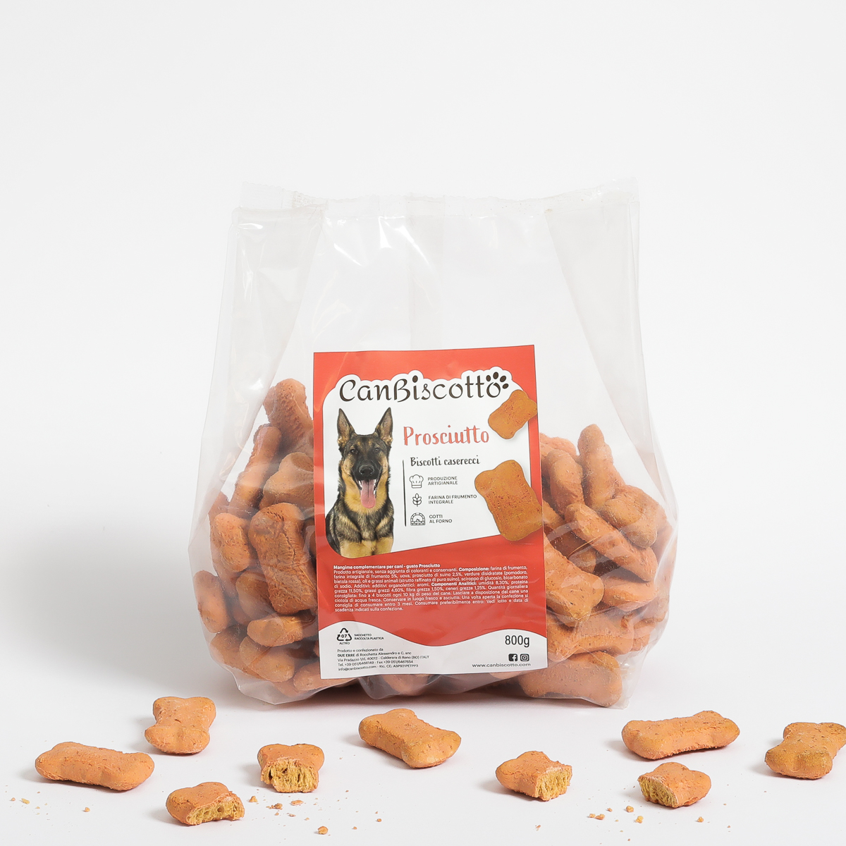 Biscotti per cani gusto Prosciutto - 800g